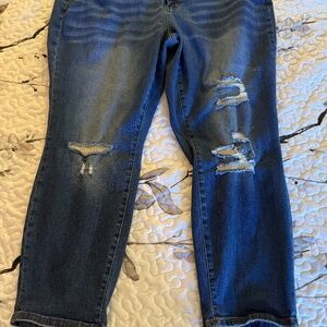 Judy Blue Women’s distressed ripped jeans ‘ size 22W ,